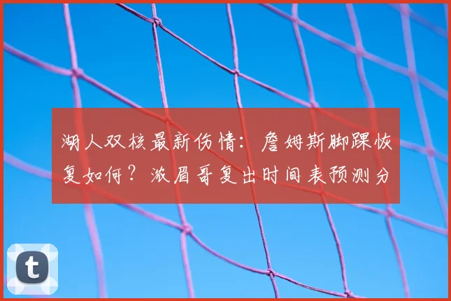 湖人双核最新伤情：詹姆斯脚踝恢复如何？浓眉哥复出时间表预测分析